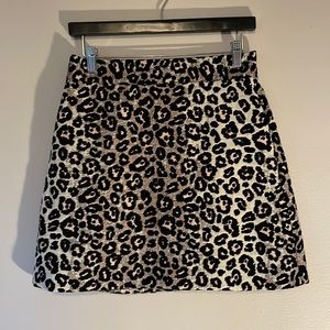Topshop Leopard Print Skirt